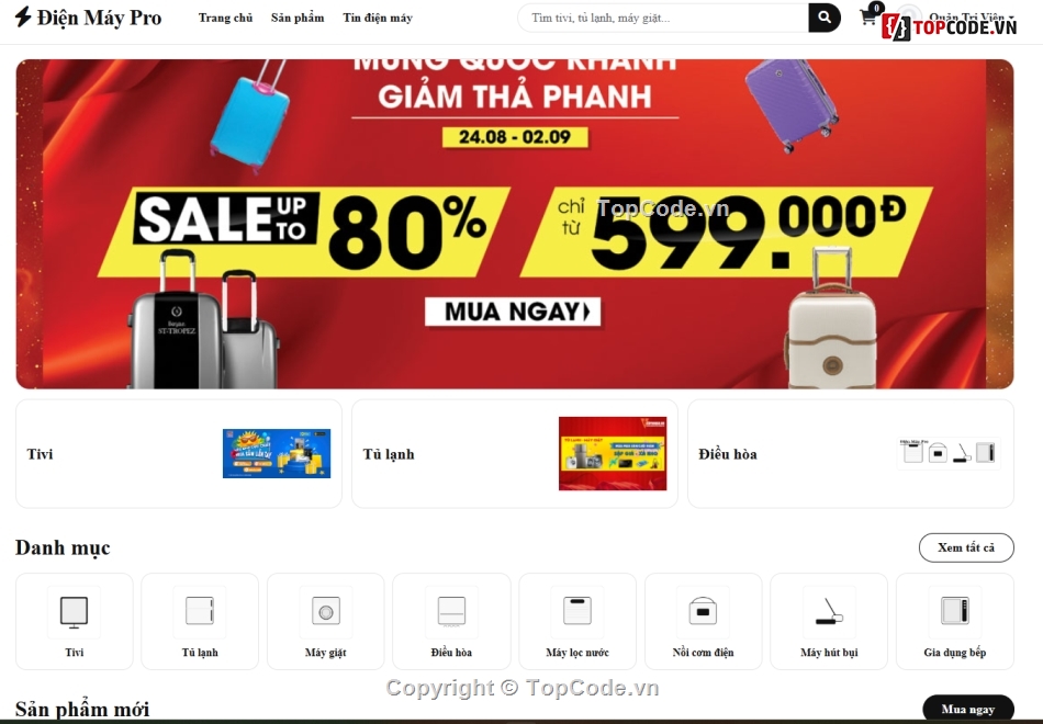 Web điện máy,điện máy,điện lạnh
